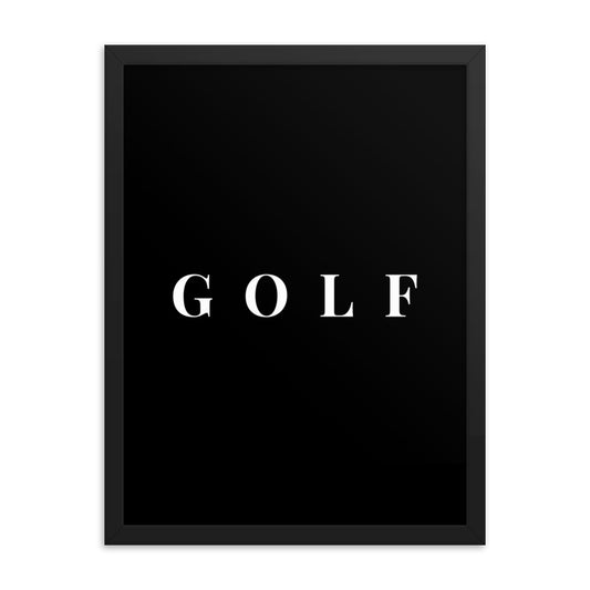 Golf Black and White